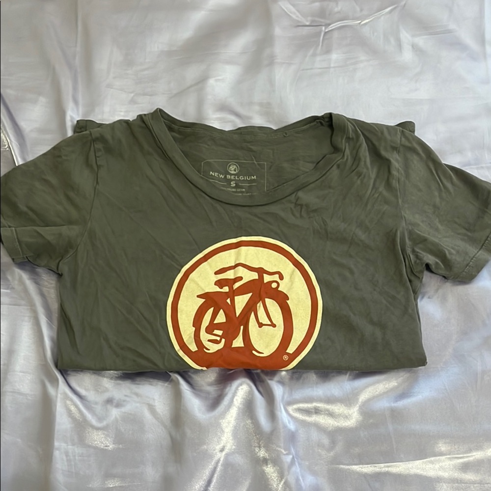 New Belgium Olive Green Bicycle Graphic Tee
